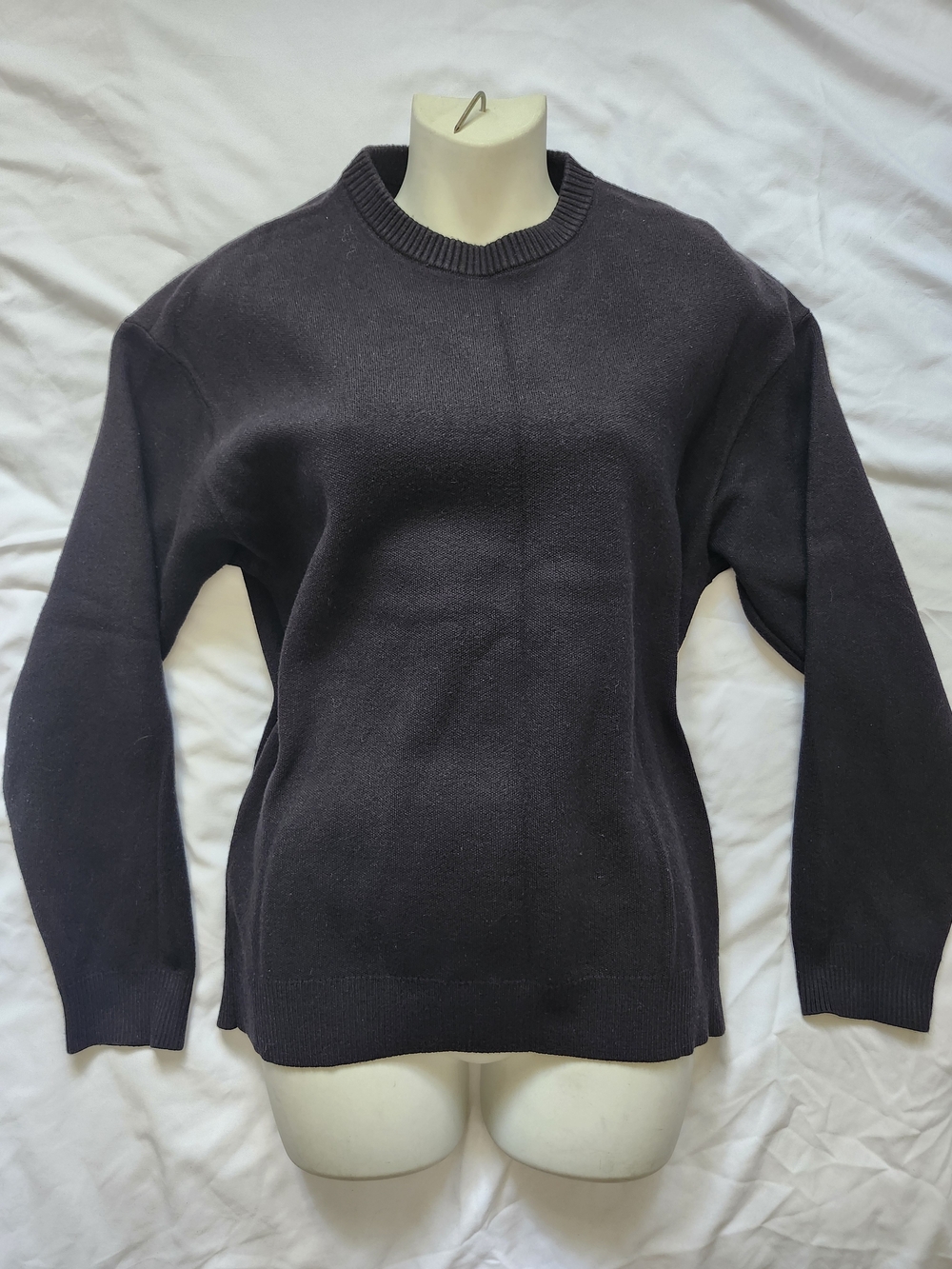 Zara classic Women's Black Crewneck Sweater